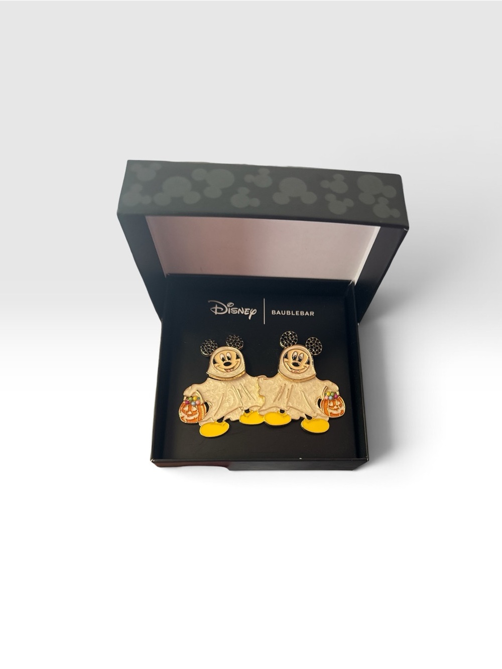 Disney’s Baublebar Mickey Mouse Halloween Earrings.